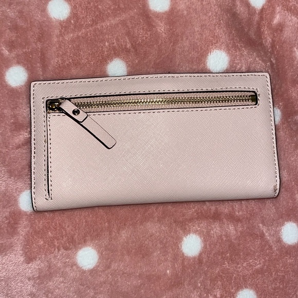 Kate Spade Laurel Way Jeweled Bow Leather Wallet in Pink NWOT - Picture 9 of 9